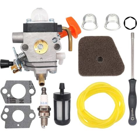 Hippotech Vergaser C1Q-S174 für STIHL FS87 FS90 FS100 FS110 FS130 HL90 HL95 HL100 HT100 HT101 KM90 KM100 KM110 SP90 Vergaserabschaltung Ersetzt 4180-120-0610