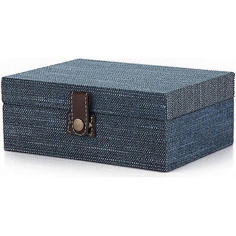 Coffret à bijoux décoratif en bois avec fermoir - Boîte à bijoux souvenir - Cadeau (1/5)