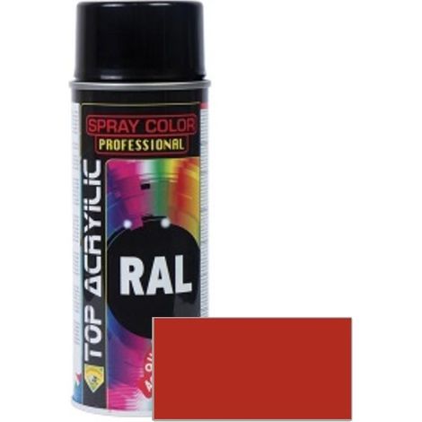 pintura en spray acrílica. acrílico. aerosol. rojo coral ral 3016. interiores y exteriores - top acrylic (1/2)