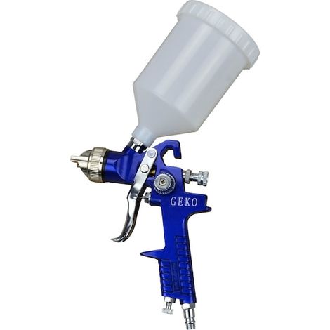 Druckluft-Farbspritzpistole, Tank nach oben gerichtet, 1,4 mm HVLP 600 ml. GEKO (1/5)