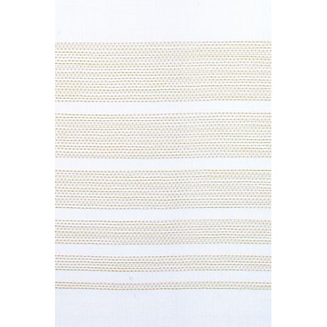 Deko Trends Cara 77 – Tenda con Occhielli, Poliestere, Crema, 245 x 140 cm