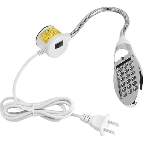 18pcs Lampe LED Machine à Coudre avec Base Magnétique Réglable, 110-265V, Éclairage de Travail pour Atelier (1/5)