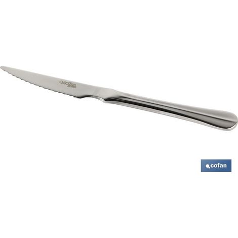 Bl 2 unités Couteau à Steak EN ACIER INOXYDABLE C-18/0 Modèle Bologne 2 mm