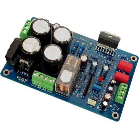 Convient pour la carte d'amplificateur de puissance stéréo LM4766, double canal 40W+40W, 12V-24V, 8 ohms, 2.0 canaux, avec protection avancée des haut-parleurs. (1/3)