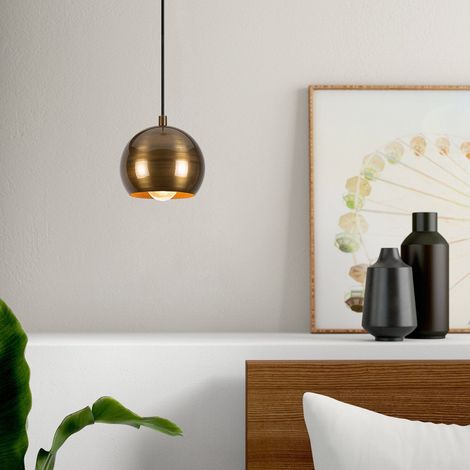 Suspension lustre scandinave D BY M.RED Gold - Doré - Design épuré - Elégant (1/5)