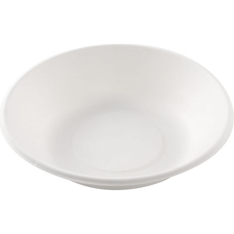Assiette creuse blanche en canne à sucre Ø 19 cm - 800 unités - Betik