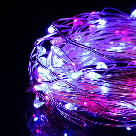 FILO MICRO 20 LED LUCI DI NATALE BATTERIE 2m