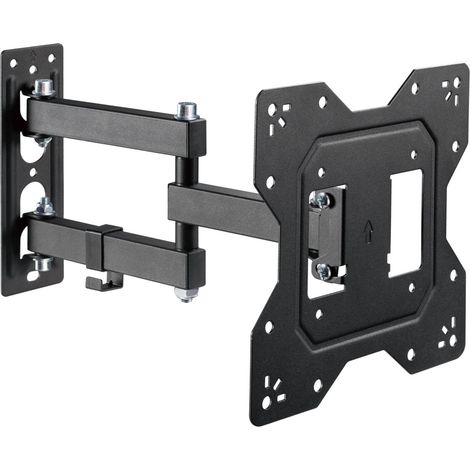Support TV Mural, Support Universel inclinable et pivotant avec Bras articulé, Max. VESA 200x200 mm, pour écran Plat et incurvé de 23-43 Pouces jusqu'à 30kg, Noir (1/5)