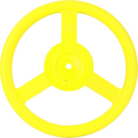 Volant de jeu jaune pour balançoire d'extérieur - Accessoire aire de jeux en plastique durable (1/4)