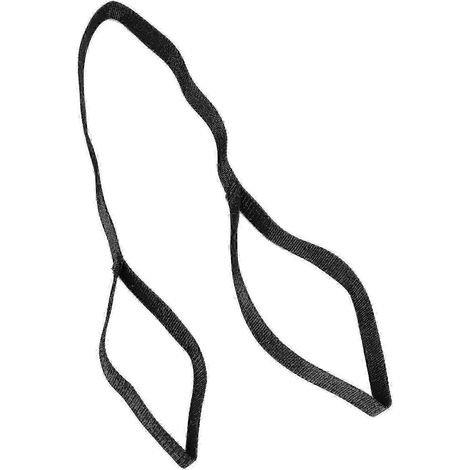 Sangle d'appui pour lever les jambes, bande élastique souple pour la récupération et l'étirement des jambes, avec boucle pour le pied et poignées noires (1/4)