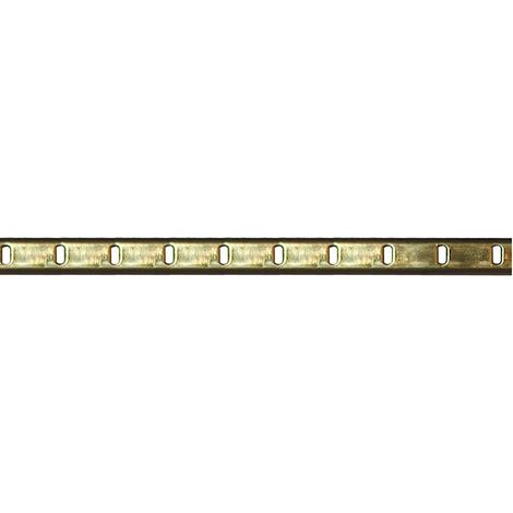 MASIDEF - 1 CREMAGLIERA IN METALLO NICHELATO MM 489 X 12,5