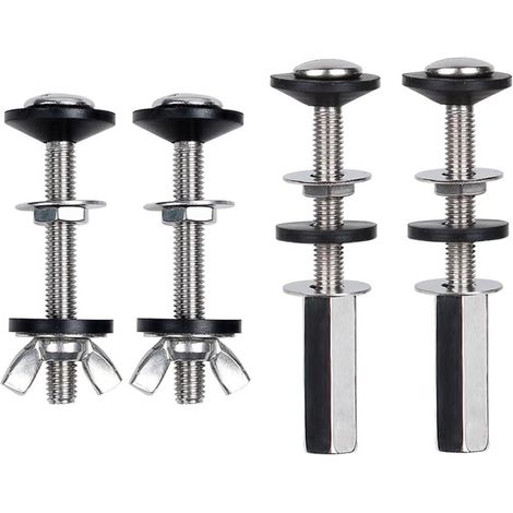 Vis à Boulon de Toilette en Acier Inoxydable, Lot de 2 Paires