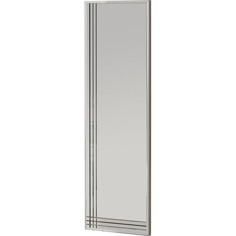 Espejo Enego, Forma Rectangular, Tipo de Pared, Estructura Transparente, 40x120h cm Transparente