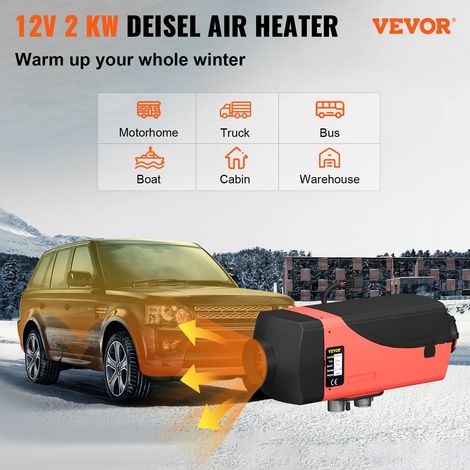 Chauffage Diesel 12V 2KW Réchauffeur d'air diesel kit de réchauffeur d'air en aluminium carburateur en plastique pour voiture camio… (1/5)