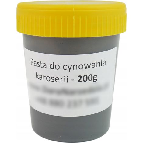 Pâte à étamer carrosserie 200 g – Étain en poudre pour soudure – Inclus pinceau et instructions d'étamage – Pour professionnels