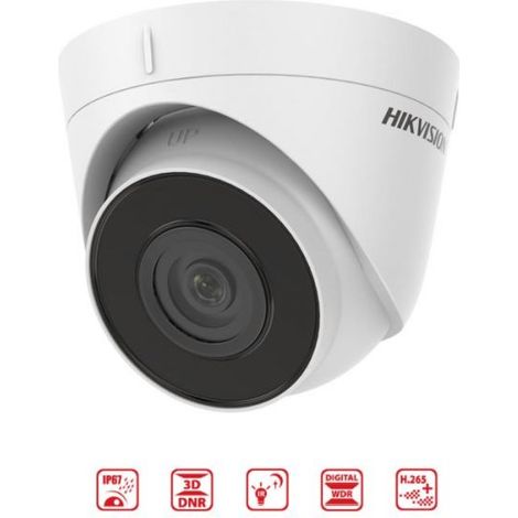 Telecamera Dome Turret IP 2MP 2,8mm Audio Microfono IP67 IR30 Rilevazione movimento 2.0 Hikvision