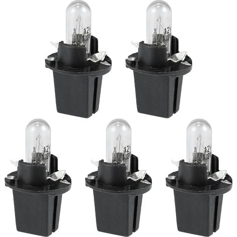 5 x T5 12V 1.2W Light Yellow Car Dashboard Light Bulbs (1/5)