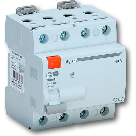 Interrupteur Différentiel 4x63A/30mA Type AC - Digital electric 03434