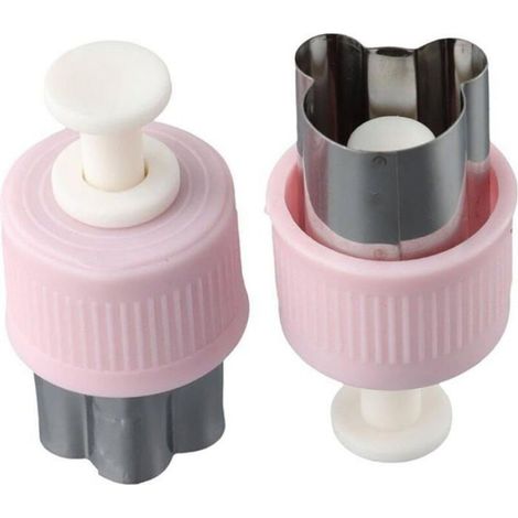 Emporte-Pièce Mini 5 Formes Acier Inoxydable, Découpe Fruits/Légumes/Pâtisserie, DIY Cuisine (1/4)