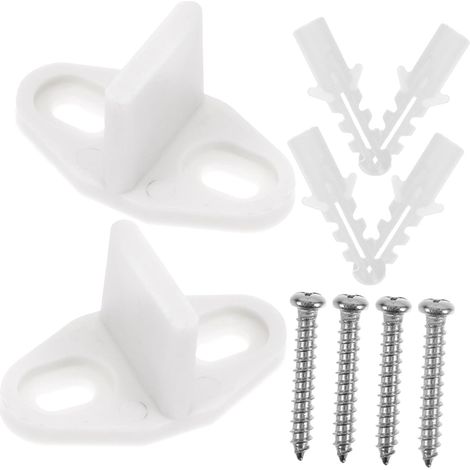 2 pcs guide de sol pour porte coulissante, acier carbone (1/5)