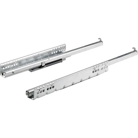 Hettich – Coulisse pour tiroir bois Quadro 25 – Système Silent pour fermeture douce – Longueur 300 mm – Profondeur caisson mini 313 mm – Charge 30 kg