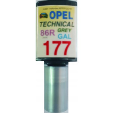 Réparation des rayures de peinture automobile Opel gris technique 177 GAL 86R 10 ml ARA (1/5)