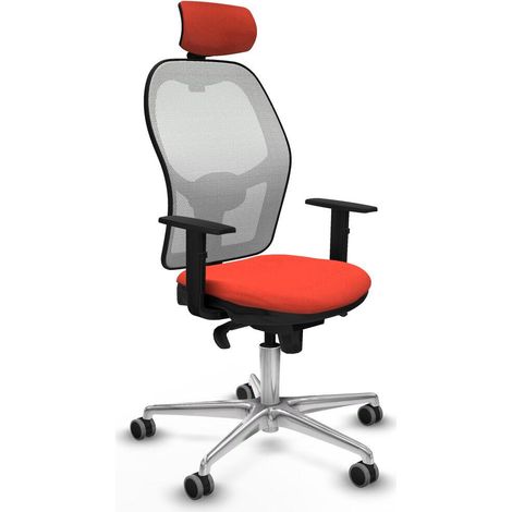 Piqueras-y-crespo Chaise de bureau ergonomique orange foncé (1/3)