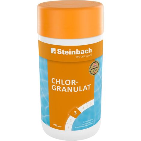 Steinbach Poolpflege Chlorgranulat 1 kg Chlorprodukt Poolpflege