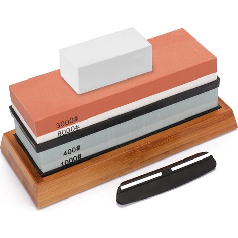 Eosnow 400/1000 3000/8000 Grit Premium Whetstone Schnittschärfen Stein Set Sharpenernon Slip Basis Cutter Cutter Spitzer