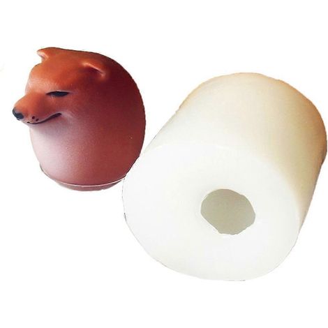 Moules à bougies en résine, moulage de chiens, bricolage, moules de décompression, moules à bougies en silicone (1/4)