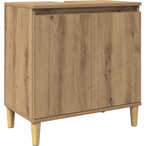 Sink Cabinet Artisan Oak 58x33x60 cm Engineered Wood vidaXL