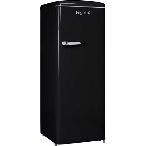 Réfrigérateur armoire 2 portes – 218 L – 55 x 57,5 x 146 cm – Congélateur intégré – Classe énergétique A++ – Noir – Frigelux (1/6)