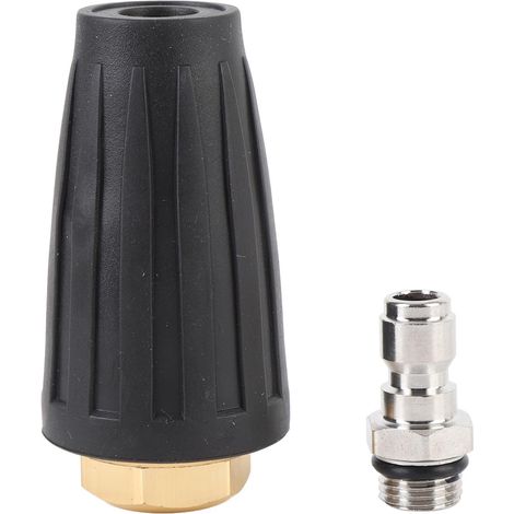 Buse turbo nettoyeur haute pression 4000 PSI – 4,0 GPM 1/4in connecteur rapide buses rotatives plupart laveurs, nettoyage (1/5)