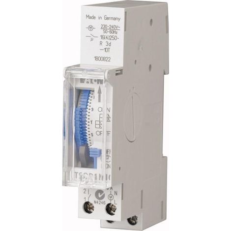 Inter horaire modulaire 24 heures segments réserve de marche 1 TLE 000167388 EATON TSQD1NO