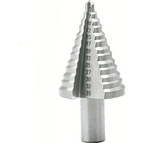 Kindfiber OÜ-Foret étagé en acier rapide de 5 à 35 mm, foret à bois, métal, outils électriques, coupe-trou, alésoir industriel, accessoires (1/5)