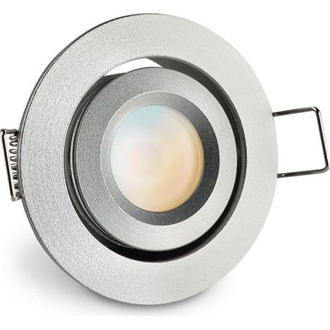 Einbaustrahler Mini schwenkbar Matera 3W IP44 durchverbindbar - Lichtfarbe: CCT 2700K-5500K - Farbe: silber (1/5)