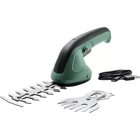 Cisailles de Jardin sans Fil Rechargeables par USB 3.6V Lithium-ION Outils de Taille-haie électrique avec arbuste et Lame d'herbe (1/5)