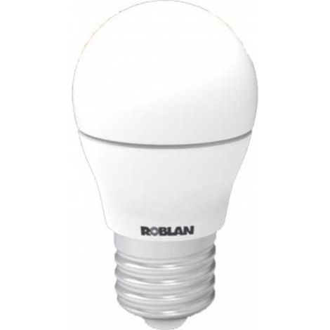 Roblan Ampoule sphérique LED PC mat 5W 3000K LEDA1505E27C