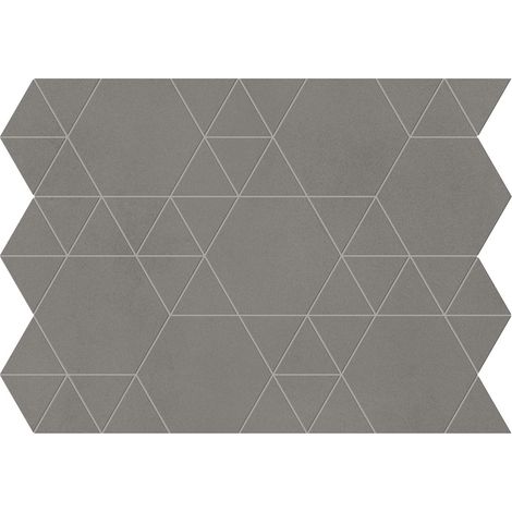 Mosaïque effet Béton Gris Ombre Hexatri 50,5x37,4x0,9 cm Mat Montera - Mur intérieur (vendu par carton de 0,76 m²) - RO'MA CARRELAGE