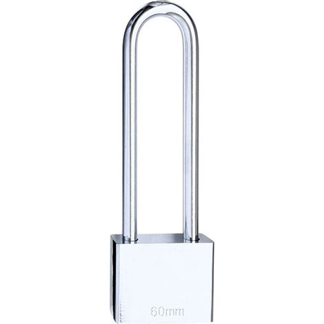 Keyed Padlock Heavy Duty Long Shackle Padlock with 4 Keys, Waterproof Outdoor Security Padlock for Warehouse, Garage, Garden, Fences-30mm