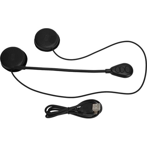 Casque Moto Bluetooth 5.0 avec Écouteurs Intégrés, Kit Main Libre Sans Fil pour Communication et Musique (1/5)