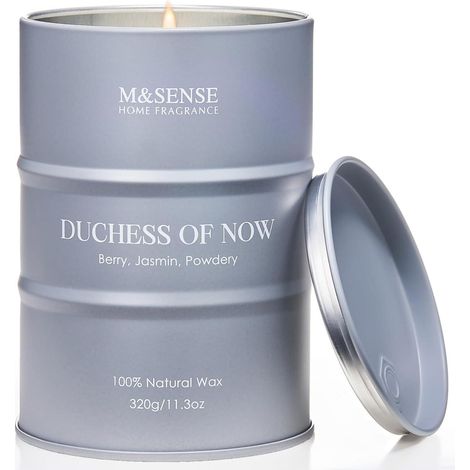 Dufkerze Bergamotte Jasmin Zuhause Frauen 320g 70h - Kerzengeschenke Gemütliche (1/5)
