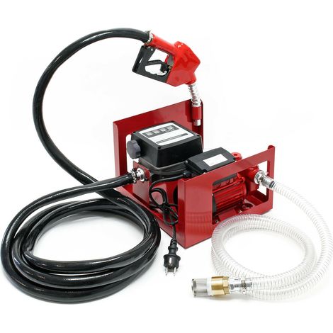 Pompe à fuel ou gasoil bio auto-aspirante 230 volts 600 watts 40l/min mobile pistolet auto (1/5)