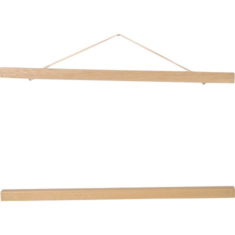 Cadre Magnétique En Bois - Pour Affiches Et Photos - Design Contemporain - Lot De 4 Barres 40cm (1/5)