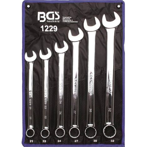 Jeu de Clés Mixtes Extra Longues 21-32 mm - 6 pcs - Acier Résistant et Précision Professionnelle - D-Work