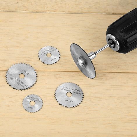 Kit 55 pièces disques à tronçonner HSS accessoires outillage rotatif meulage abrasif pour perceuse (1/5)
