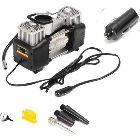 Compresor de aire, 150 PSI, inflado rápido, negro (1/2)