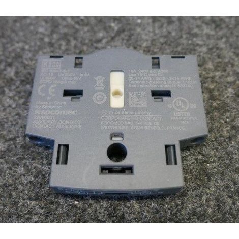 Contact auxiliaire O+F de type Mpour SIRCO M et MV de 100-160A (1/2)