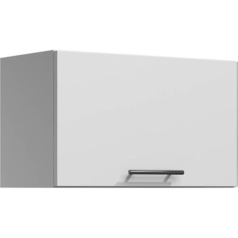 Tendencio – Meuble de cuisine hotte 60 cm – 1 porte ouverture vers le haut – Façade mate anti-salissures – Panneaux de particules 16mm