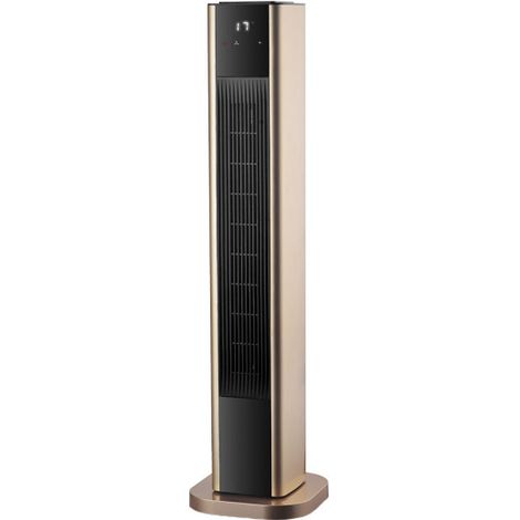 Termoventilatore verticale in ceramica 2000w oro oscillante.2potenze 3 funzioni 86x22x22cm telecomando termostato timer